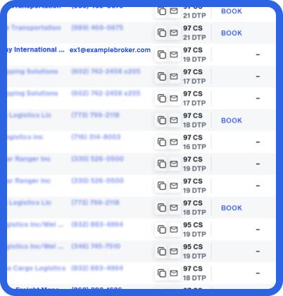 ONE CLICK TO EMAIL BROKERS